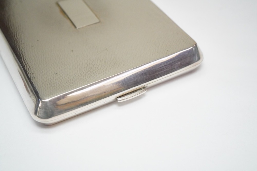 Outstanding HANDMADE Solid Silver Cigarette Case - Nanking - Business Card Case