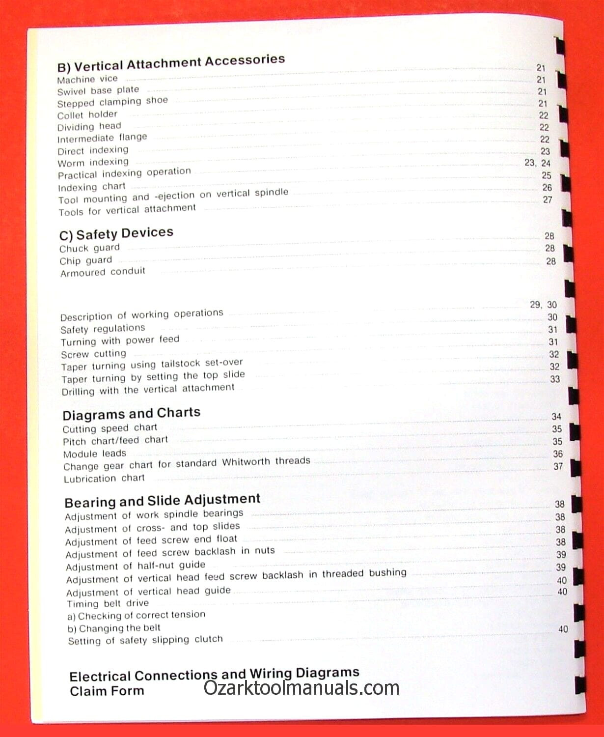 EMCO Maximat V10-P Mentor 10 Metal Lathe Instruction Service Owners Manual 0299