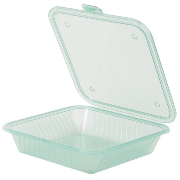 G.E.T. EC-17-JA Eco-Takeouts Jade Single Entree Food Container - 2 Dozen