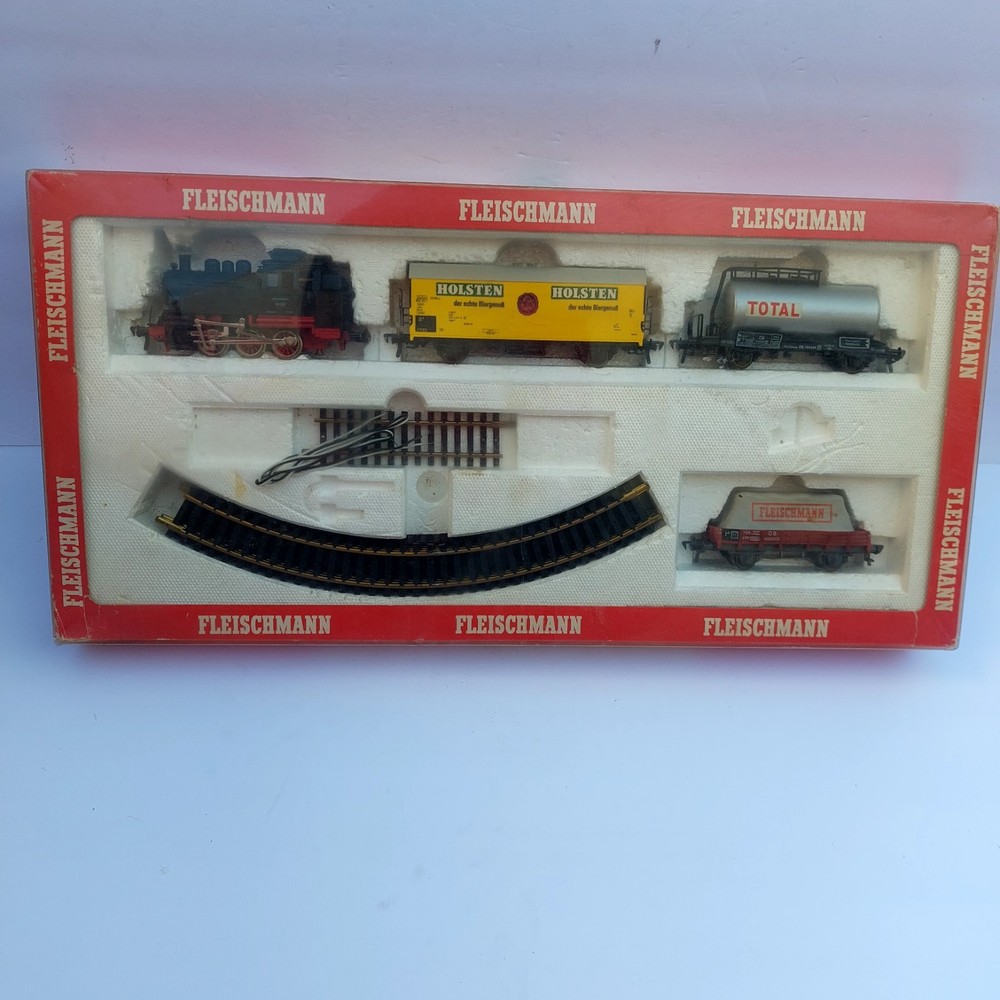 Vintage Fleischman 6370 Starter Train Set HO Scale With Defects