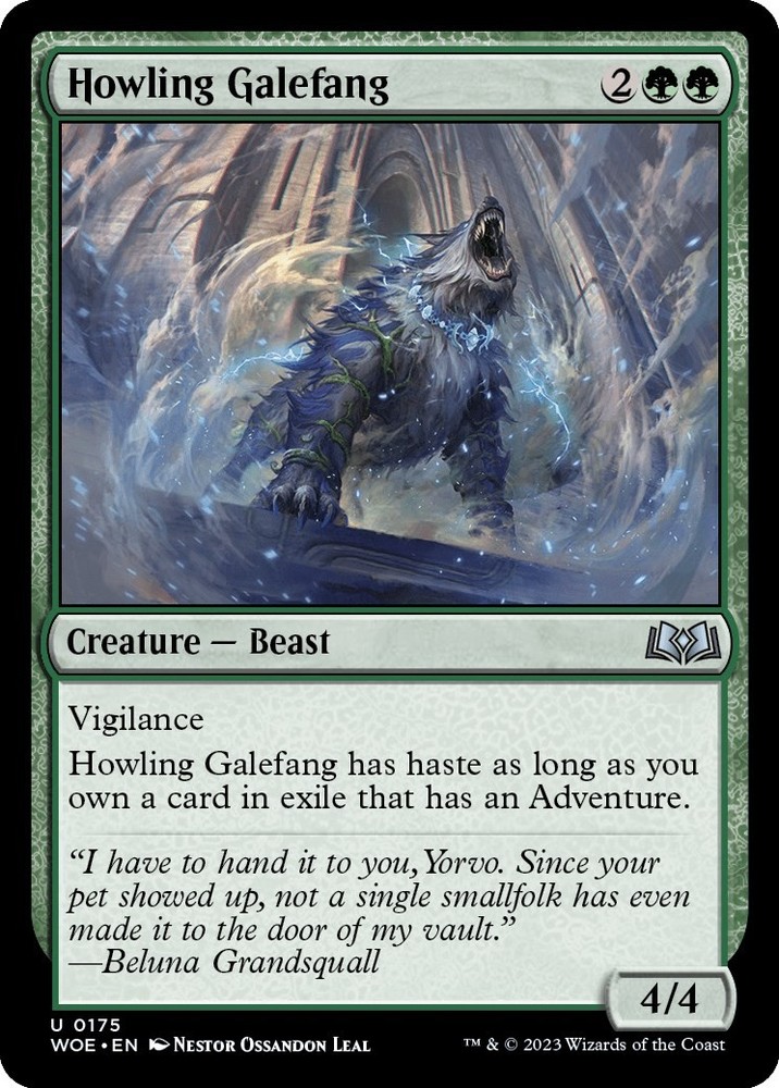 Howling Galefang Wilds of Eldraine 175 MTG LP