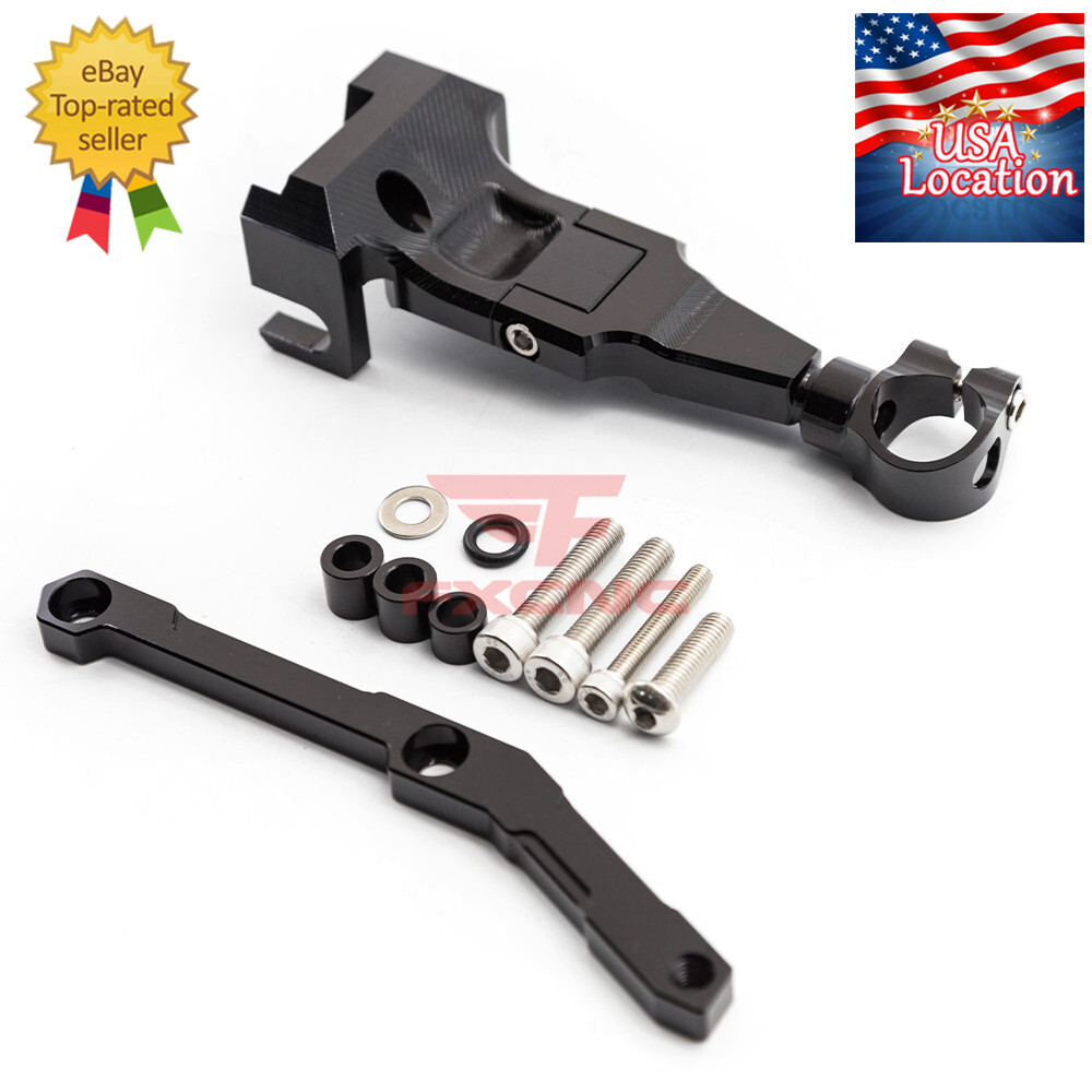 For Yamaha MT-09 FZ09 2013-2020 Carbon Fiber Steering Damper Bracket Mount Kit