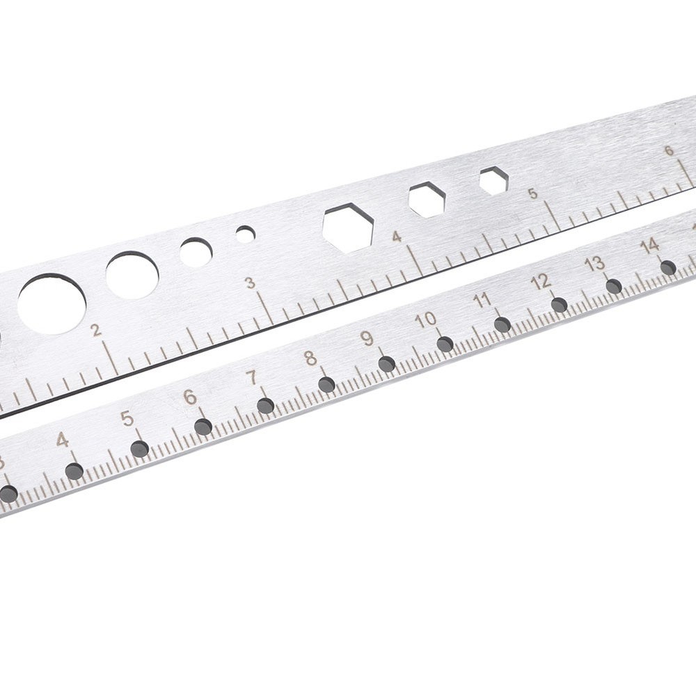 Scale Ruler Multifunctional Stainless Steel Compass Protractor Measuring