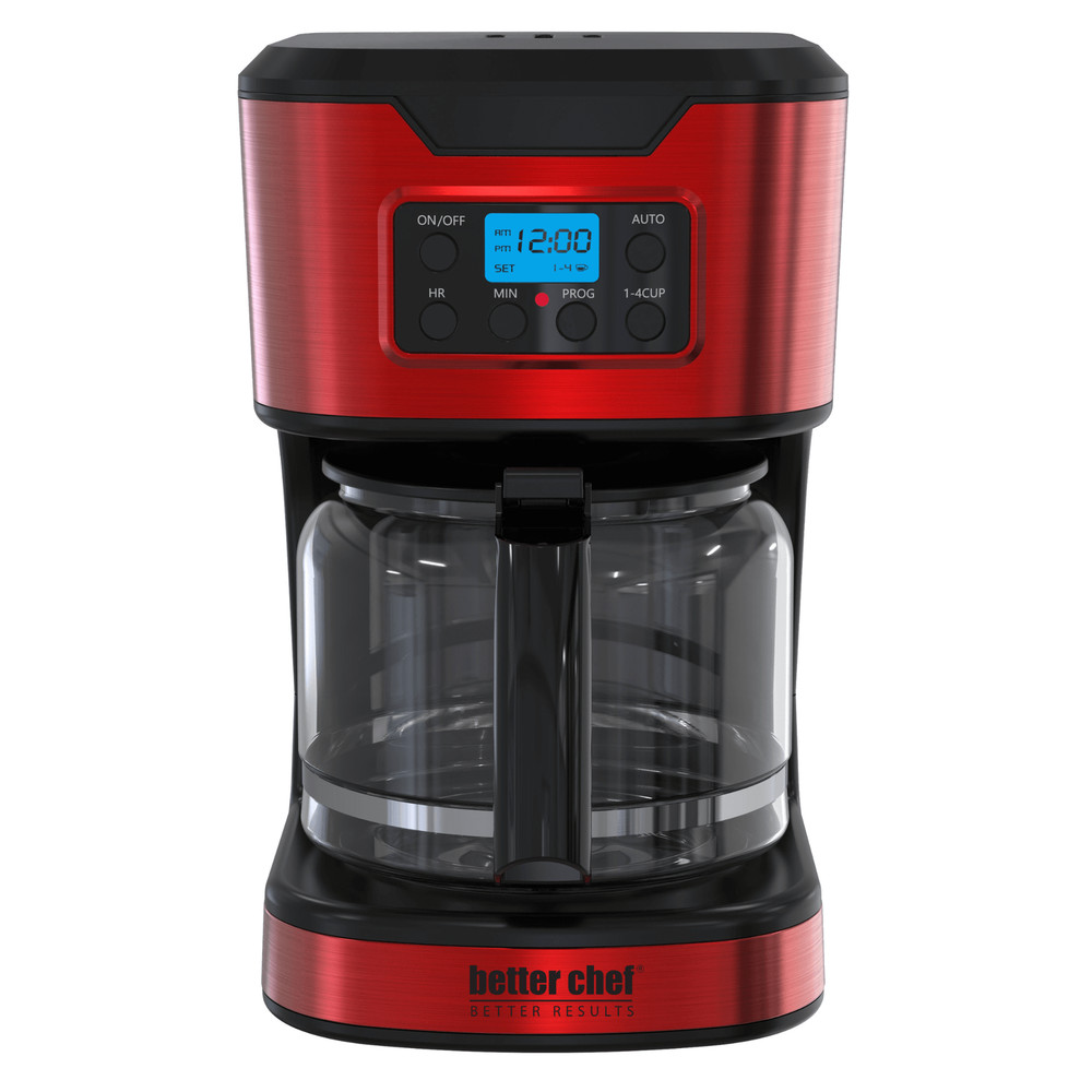 Better Chef Programmable 12-Cup Coffee Maker w Keep Warm Function, Auto Shut-Off