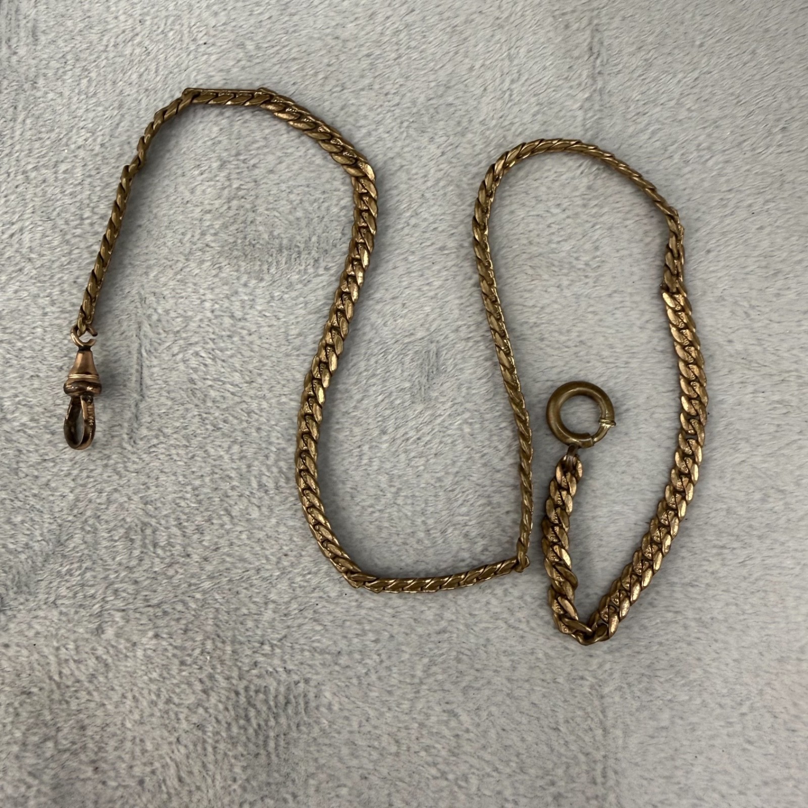 Vintage Signed Pocket Watch Chain 14”