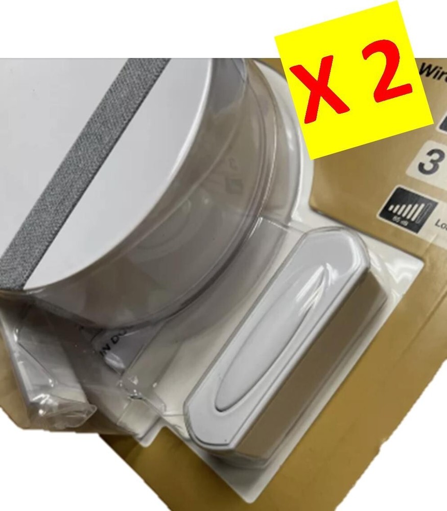 Wireless Doorbell Push Button (Hampton Bay Plug-in Kit) (GET 2)