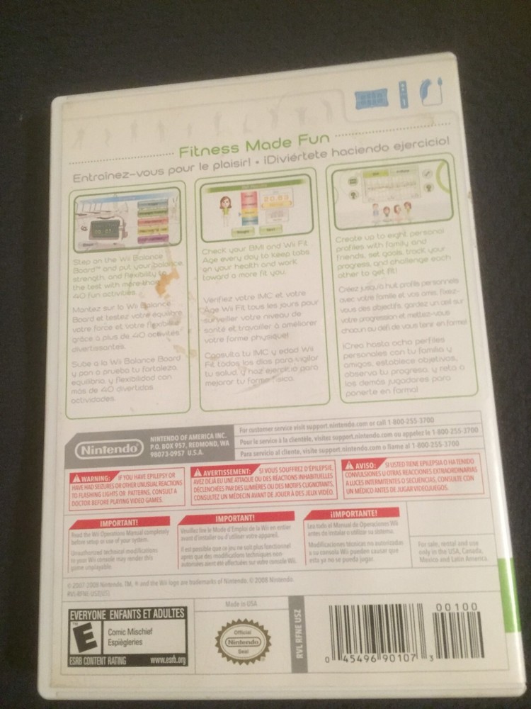 Wii FIT AND EXTRA SOFWARE - BOARD, FEET, ETC.