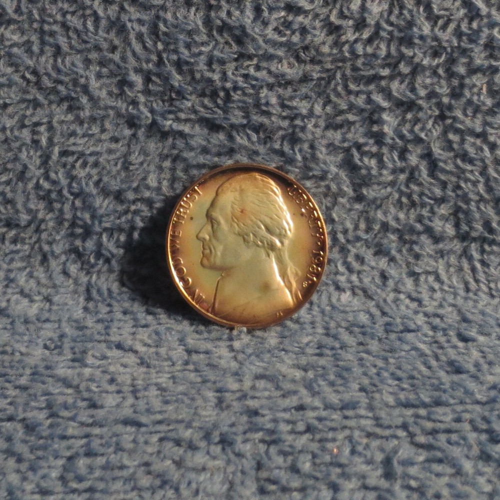 1981-S Type 2-flat "S" Proof Jefferson nickel.