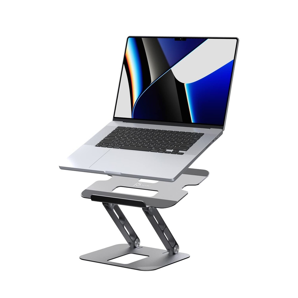 j5create Multi-Angle Aluminum Laptop Stand, Ergonomic Notebook Riser, Suitable