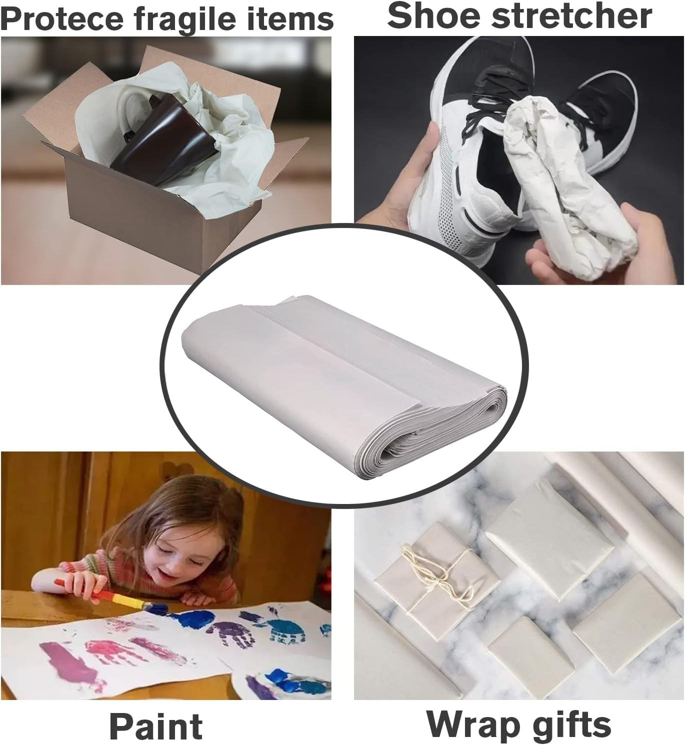 Packing Paper for Moving, Newsprint Packing Paper Sheets for Shipping Transporta