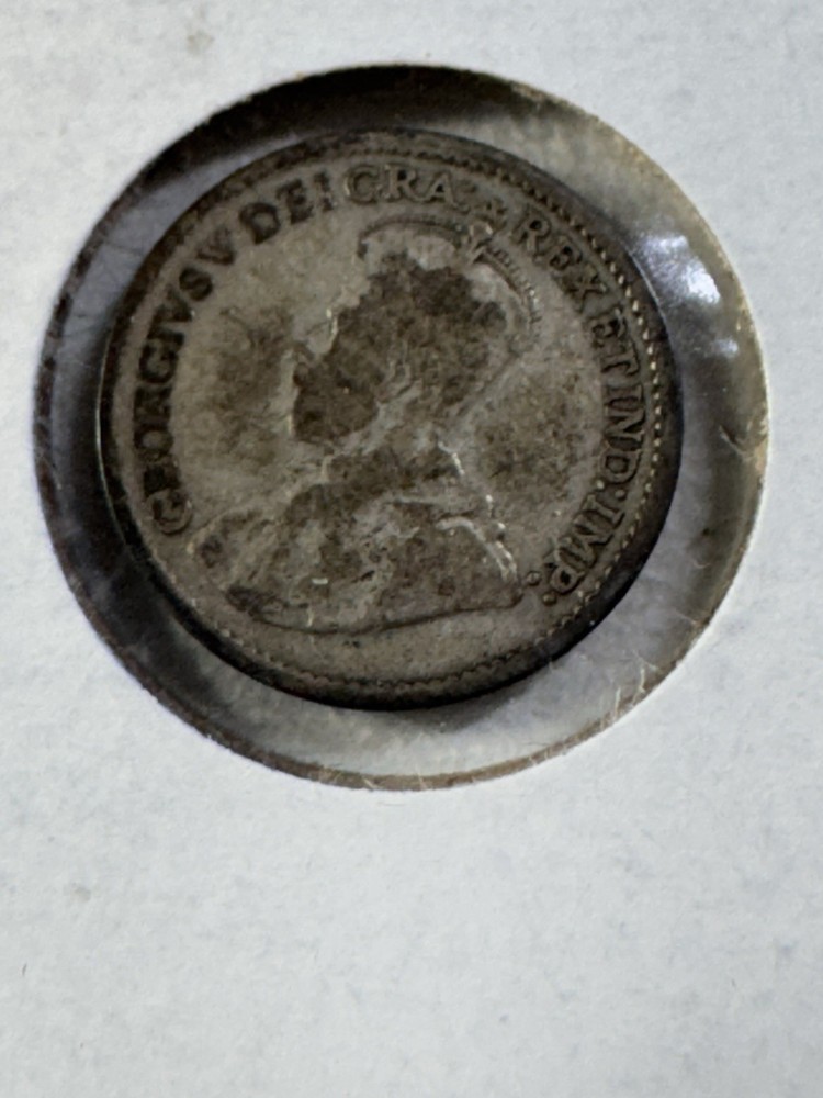 1920 Canada 5 Cents Silver Coin