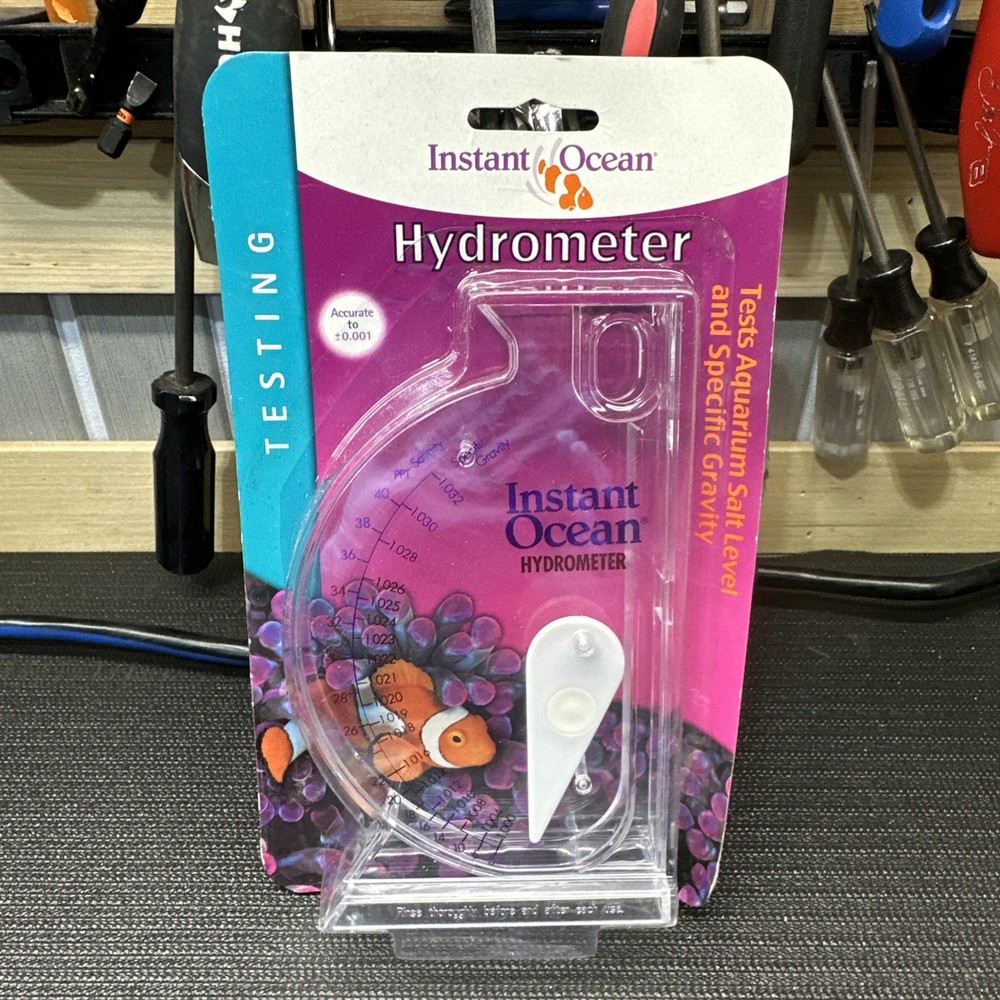 Instant Ocean Hydrometer TK-504 MARINE REEF SALINITY TEST New!