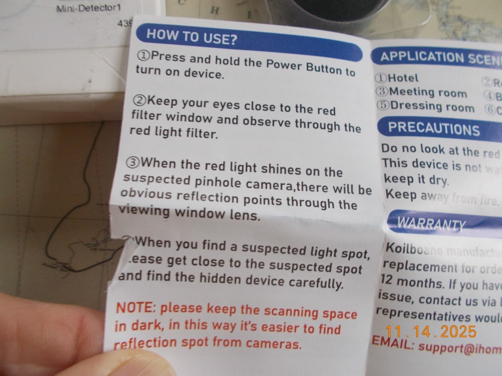 NIOB Koilboane Camera Detector
