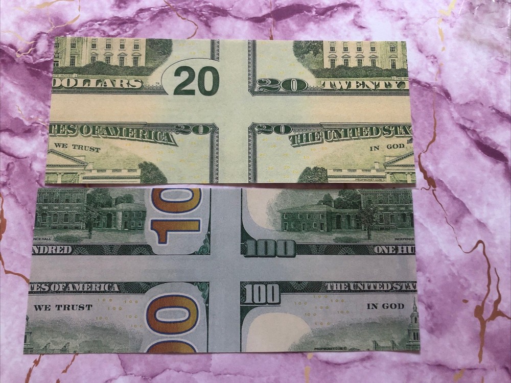 MISMADE $20 & $100 BILL MAGIC TRICK  - New - 2 Bills
