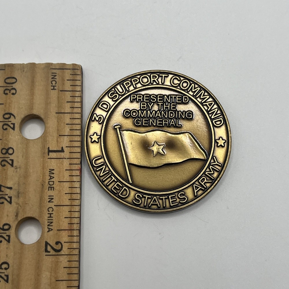 Circa 90s US Army 3rd Corps Support Command. Commanding General Coin Germany