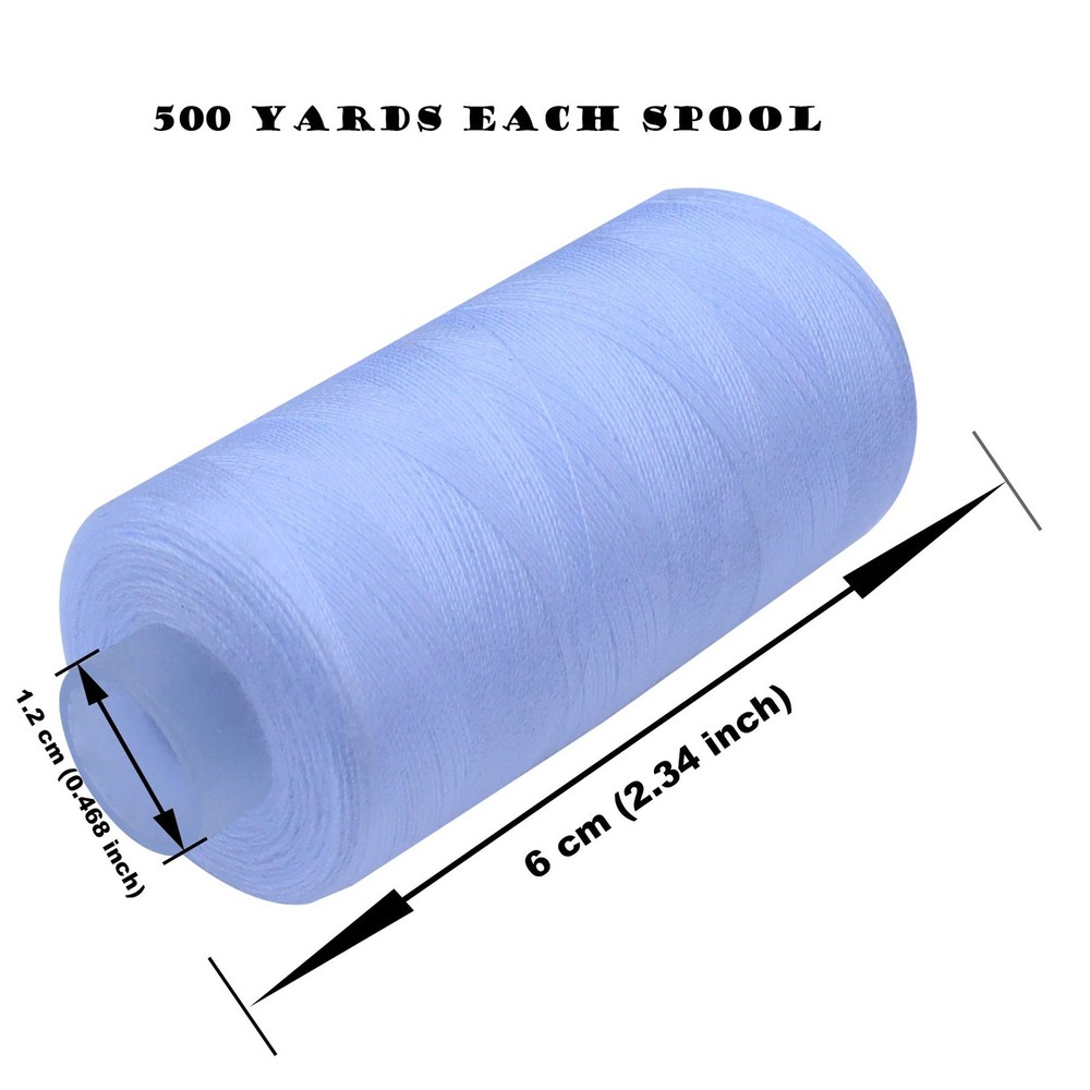 28 PCS Sewing Thread Spools Polyester Hand Machine Total 14000yards Craft