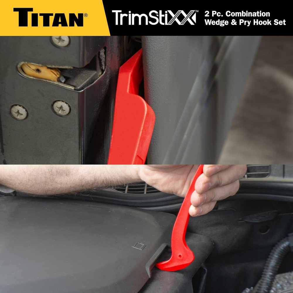 Titan 2-Piece Wedge and Pry Hook Set Combination Tool Set