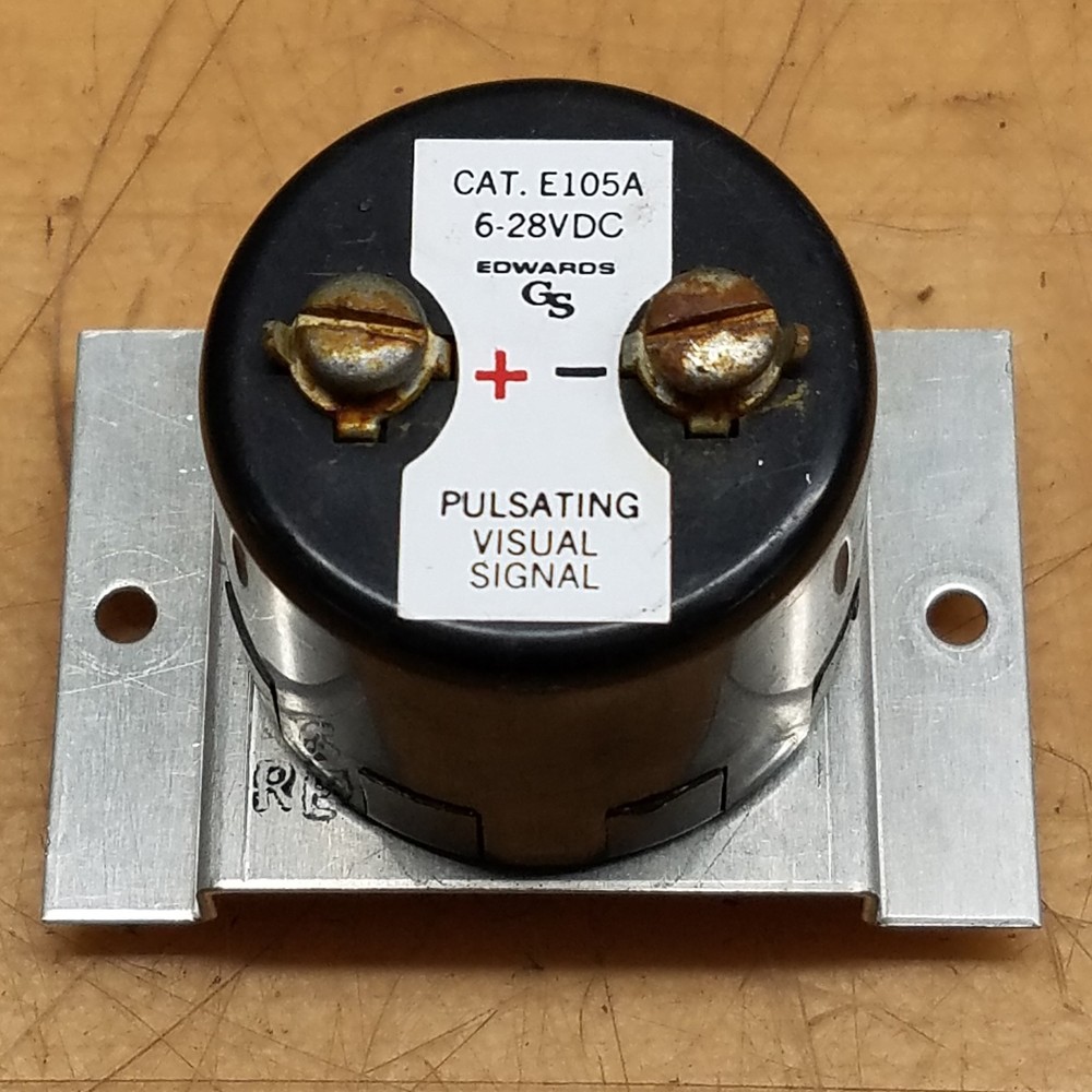 Edwards E105A Pulsating Visual Signal, 6-28VDC - USED