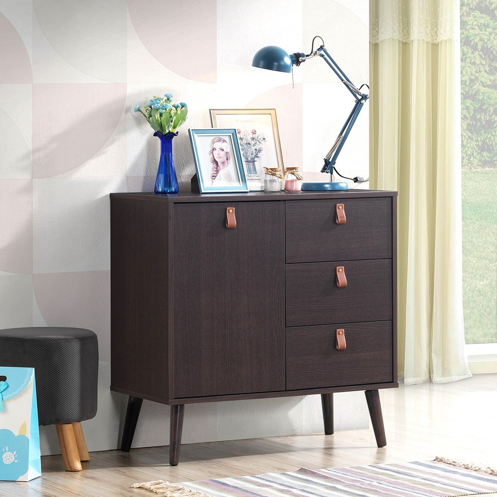 3-Drawer Sideboard Storage Display Cabinet Entryway Console Table Buffet Table