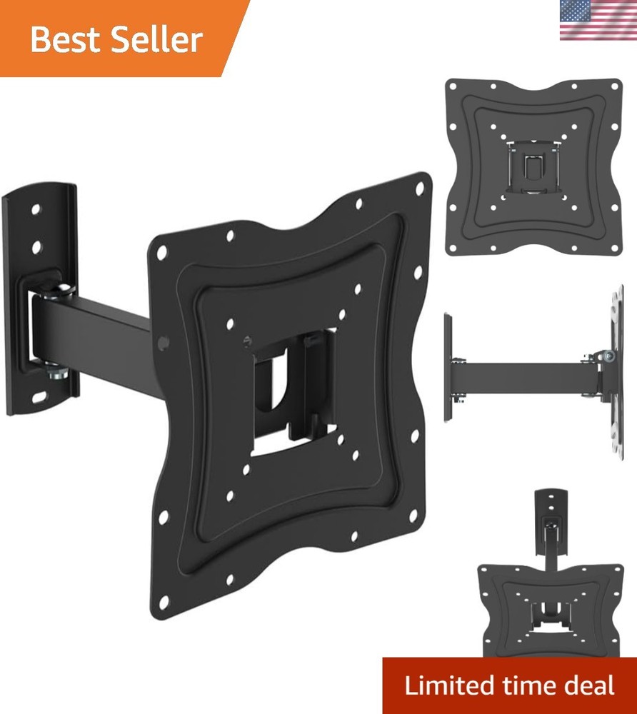 Versatile Full Motion Mount for 10-50" TVs with HDMI Cable for Effortless Setup