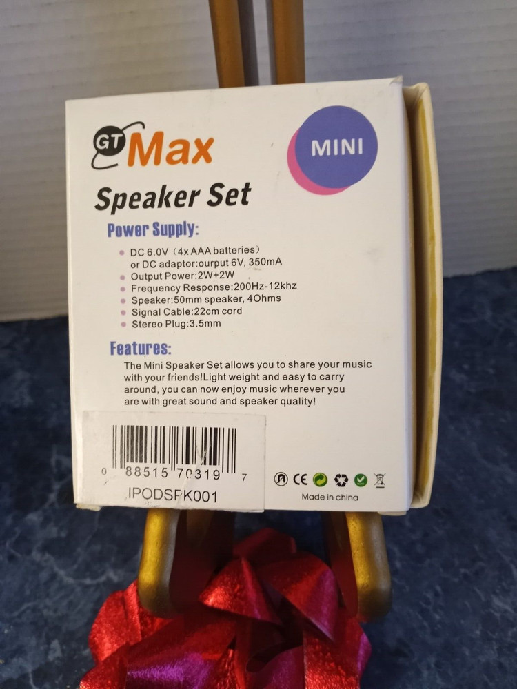 GT MAX mini Speaker System 088515703197
