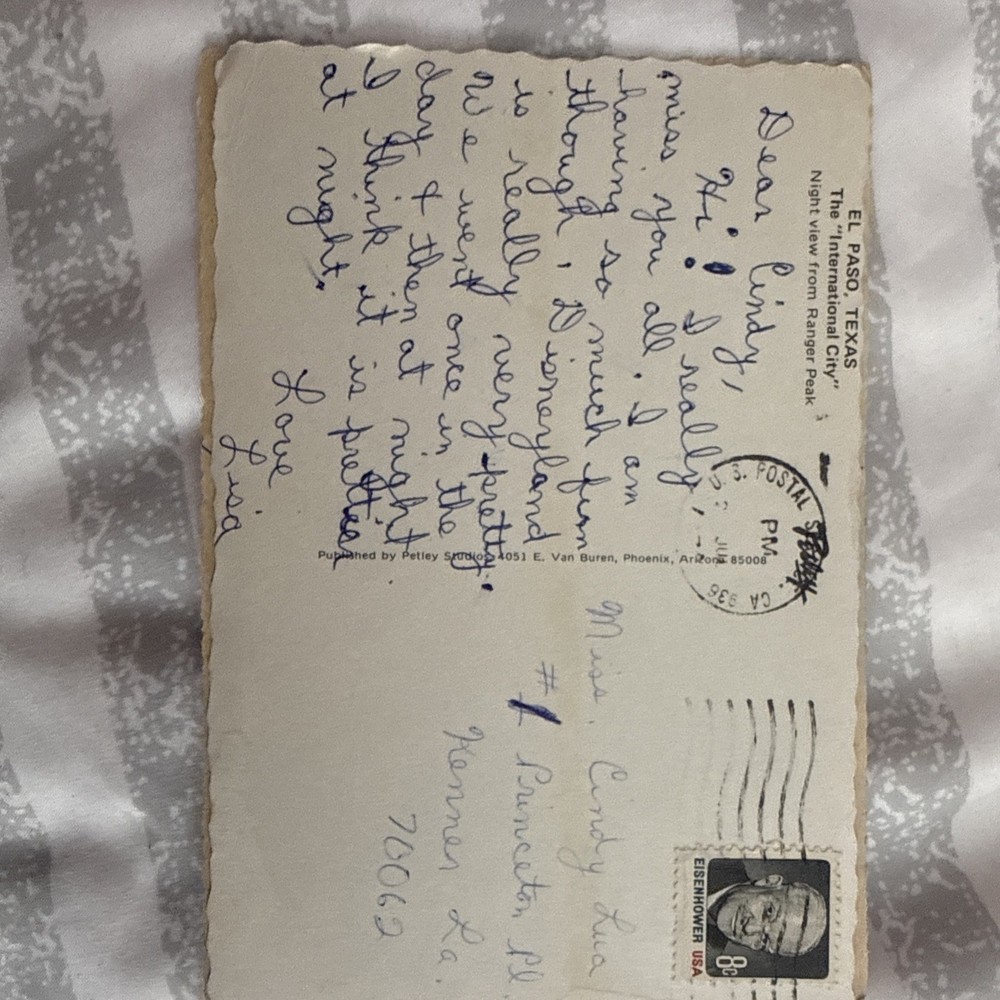 Eisenhower 8 Cent Stamp Black Used (2)