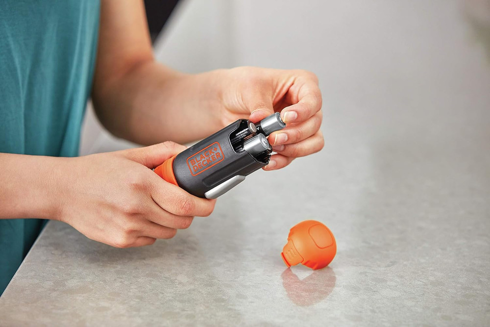 BLACK+DECKER Cordless Screwdriver, Alkaline (BCF601AA)