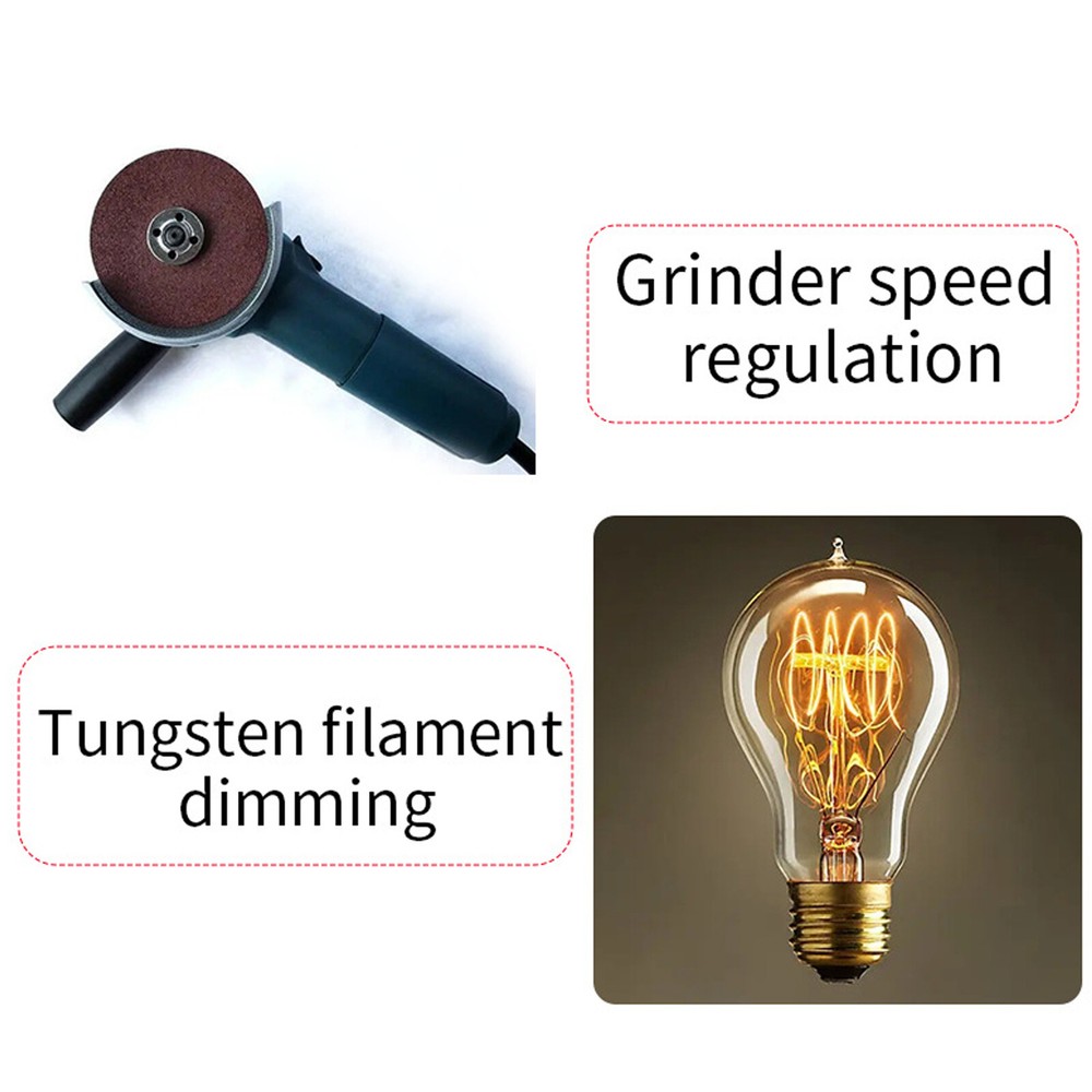 AC 120V~220V 4000W 15A Motor Variable Speed Controller Volt Regulator Dimmer