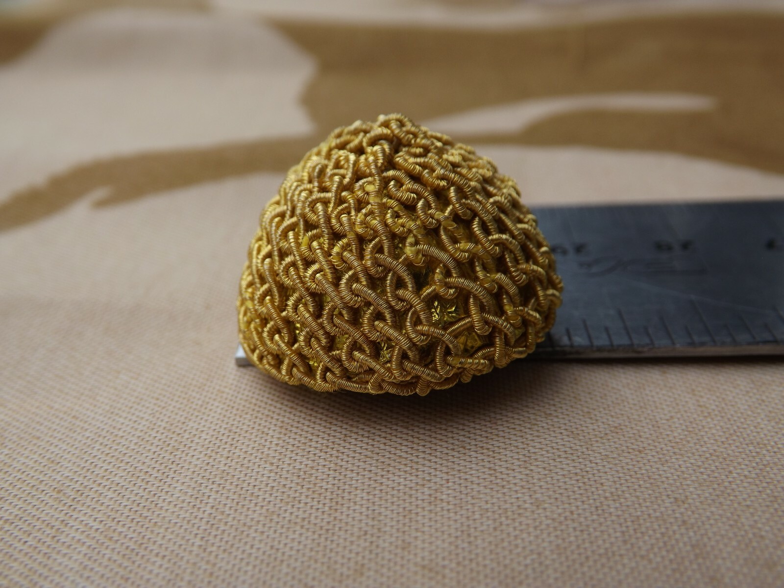 British Army Gold netted Caps Buttons for Patrol tunics Victorian Officers