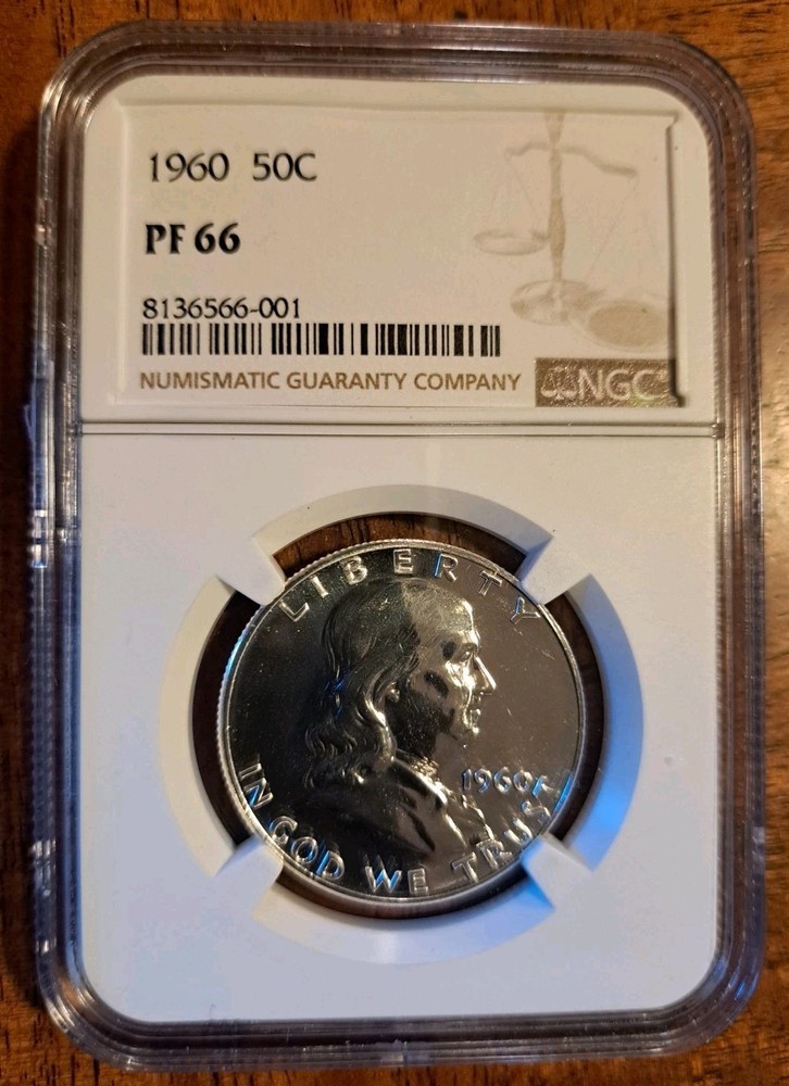 PF66 1960 Proof Franklin Half Dollar NGC