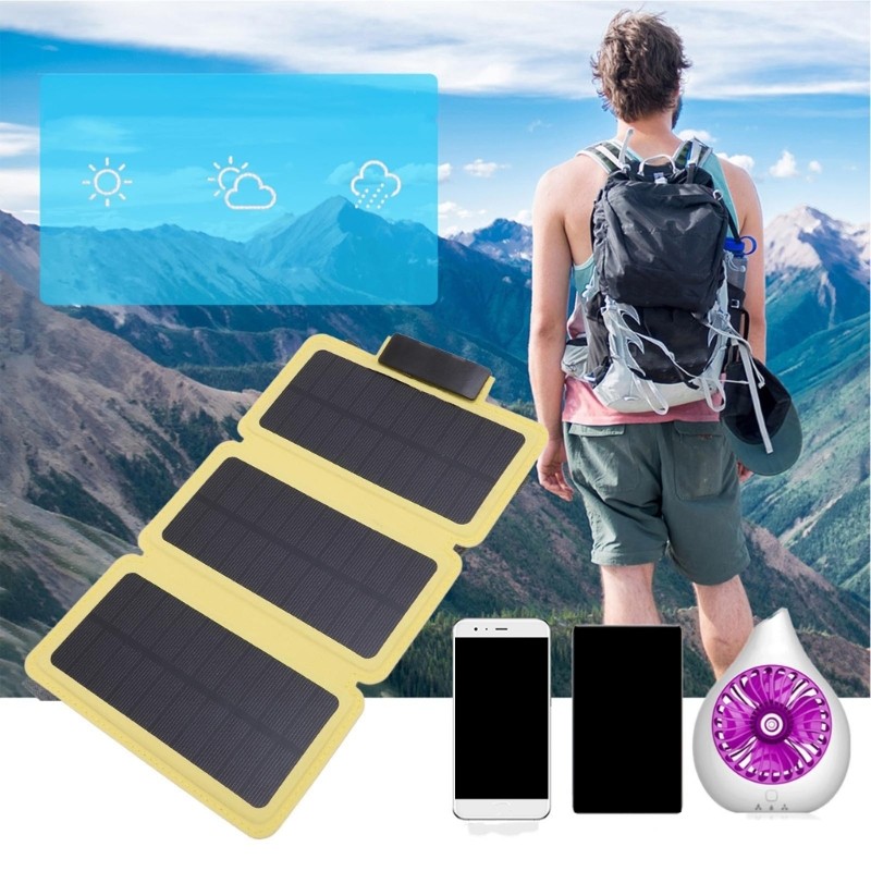 Foldable Solar Charging Panel Portable for Camping Hiking Electronic Device