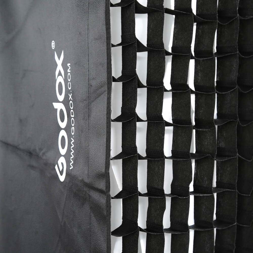 US 2*Godox 35x160cm Honeycomb Grid Softbox Bowens For Studio Strobe Flash Light