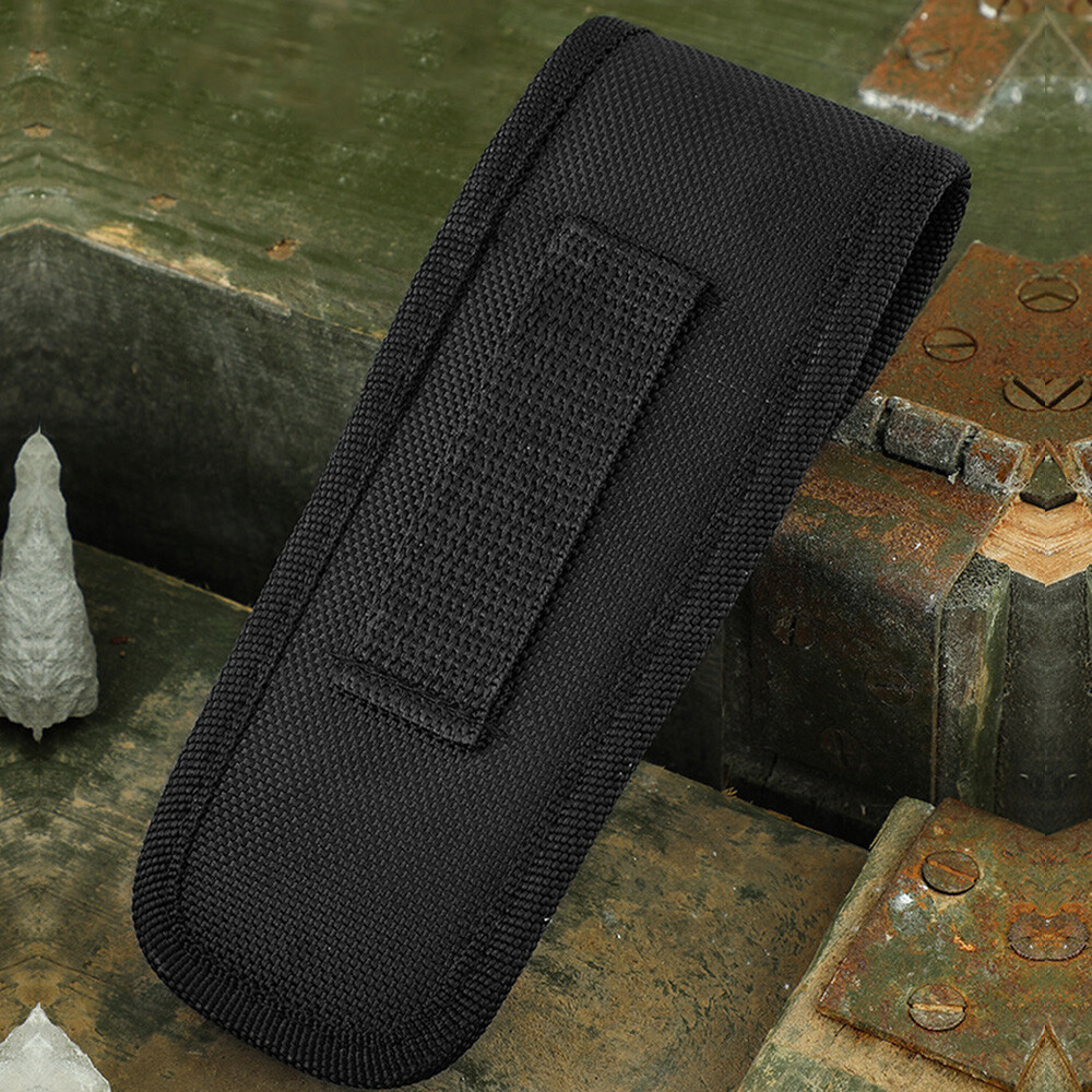 Black Portable Hard Boxed Nylon Belt Sheath For Folding Knife US New