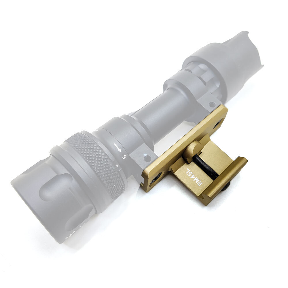 Tactical Light Offset Mount 45 Degree For M952V M951 Flashlight Rail Mount Base