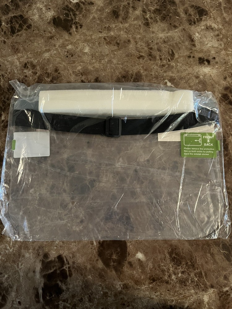 Maxboost Duraslim Face Shield, Reusable Full PET Transparent Material + Strap