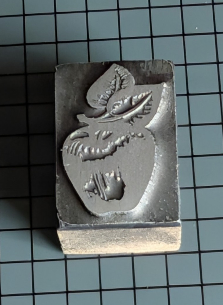 Printing Block-Letterpress Apple