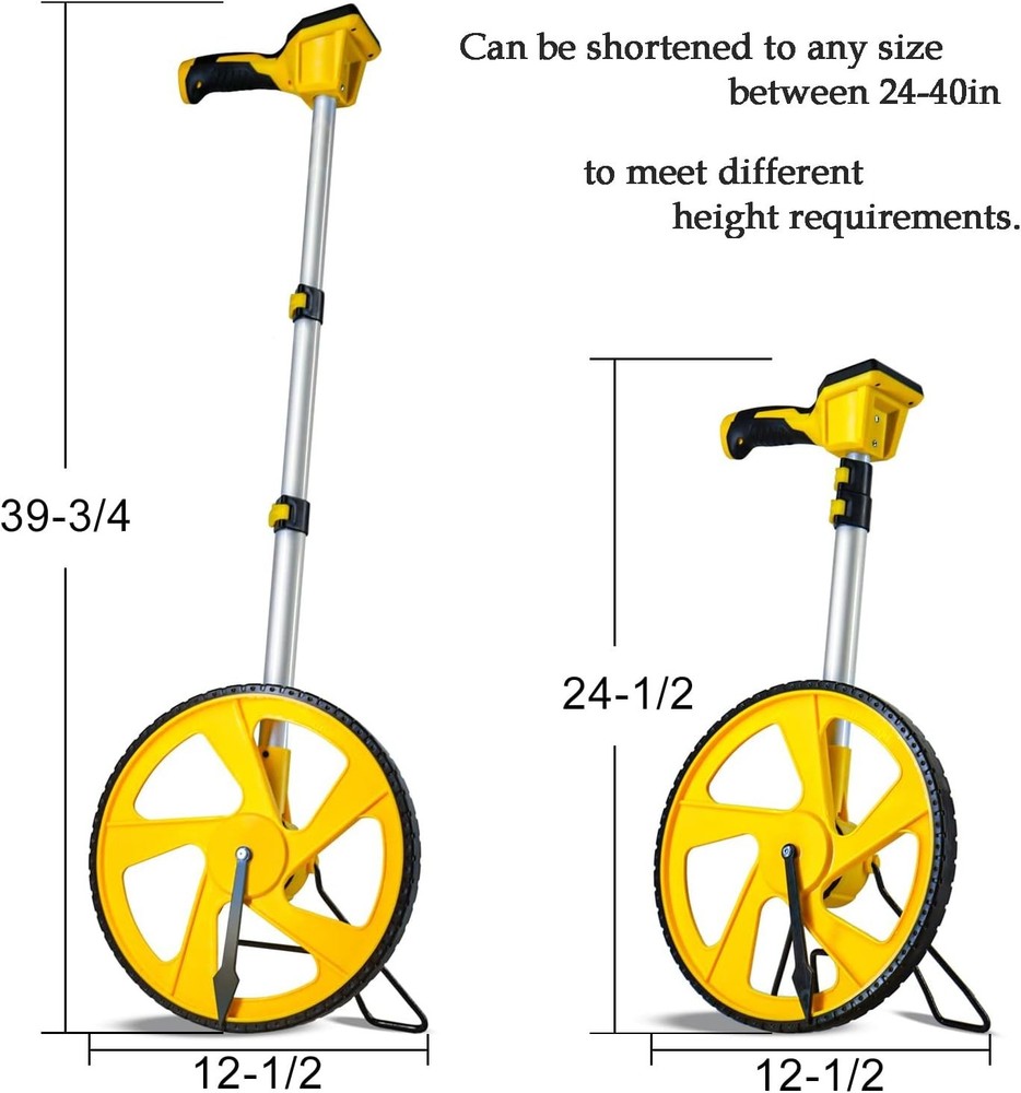 Compact High Precision Measuring Wheel - Perfect for Construction & Landscaping