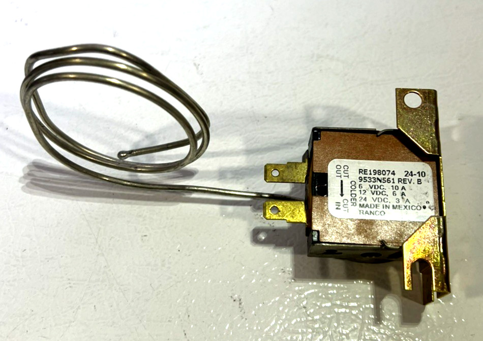John Deere OEM Switch Assembly A/C Thermostat RE198074  (NEW)