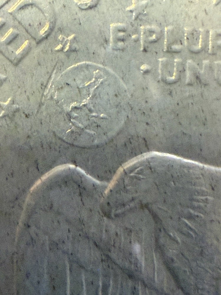 1971 Silver Eisenhower Uncirculated Dollar in Cello & Blue Envelope