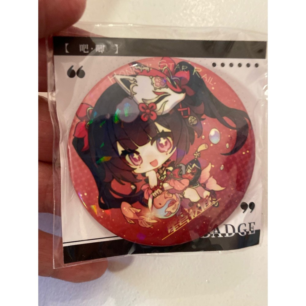 Honkai Star Rail Sparkle Chibi Badge Pin