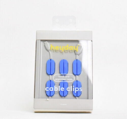 Heyday Pill Cable Clips / Organizer 6pk - Blue
