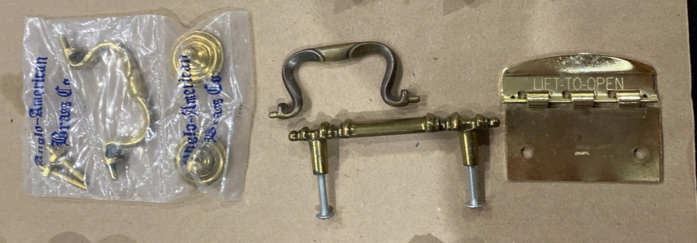 This Old House DIY NOS & Used Hooks Chains Knobs Pulls Clips Hinge Screws Clamp