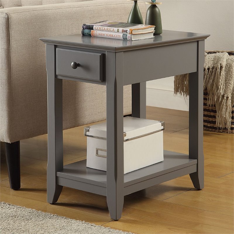ACME Bertie End Table in Gray