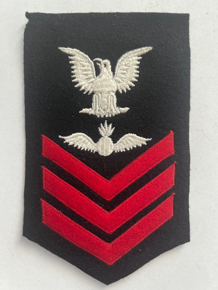 WWII USN US Navy Aviation Ordananceman 1st Class Rate Patch