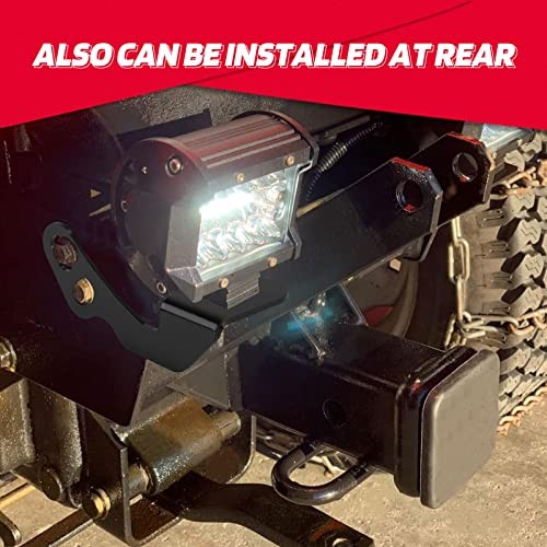 KEMIMOTO UTV Pod Light Brackets LED A-Pillar Light Mount, Compatible with