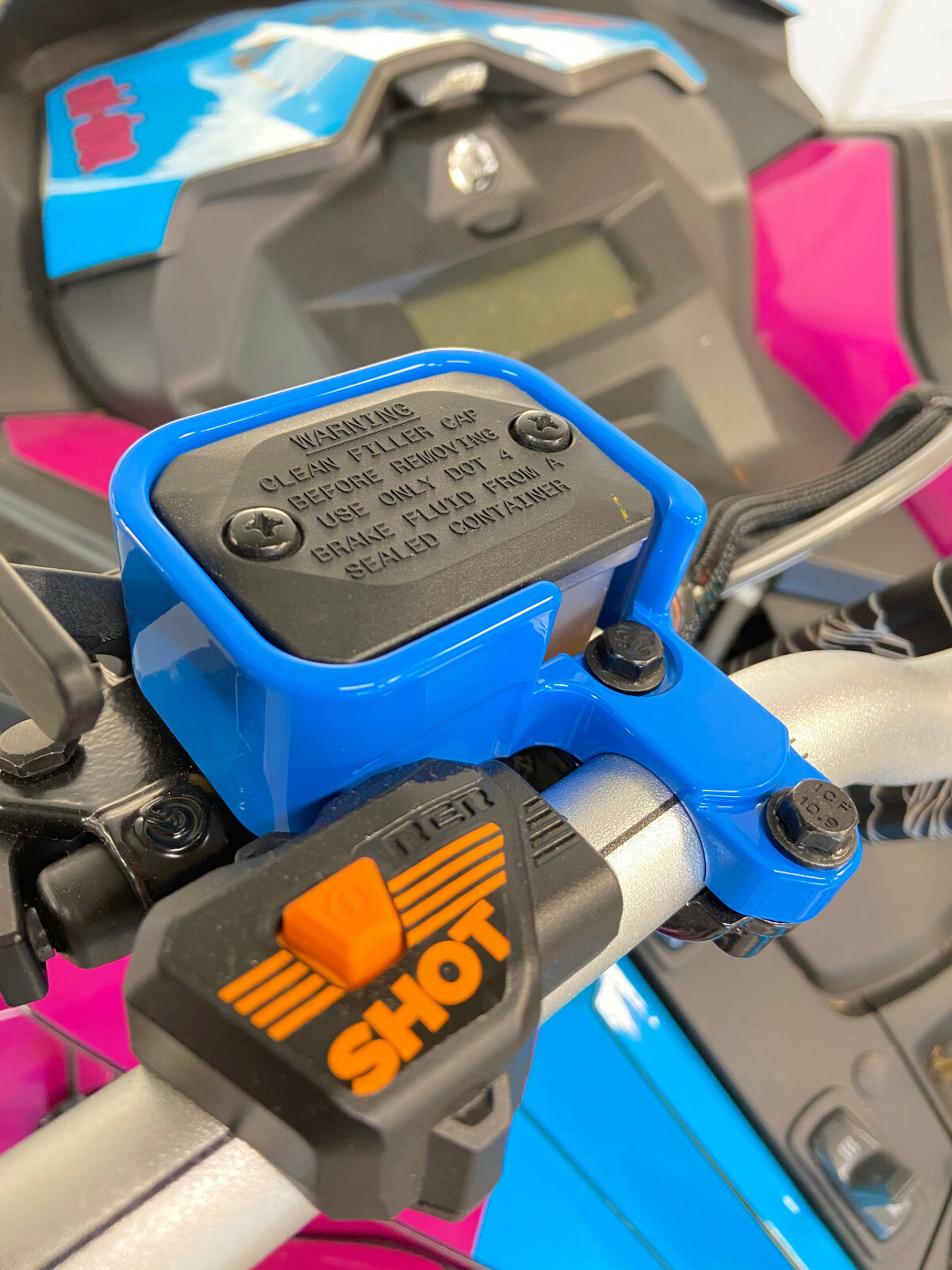 2008-2024 Ski-Doo Lynx Billet Aluminum Brake Reservoir Guard Protector ATW Ind.