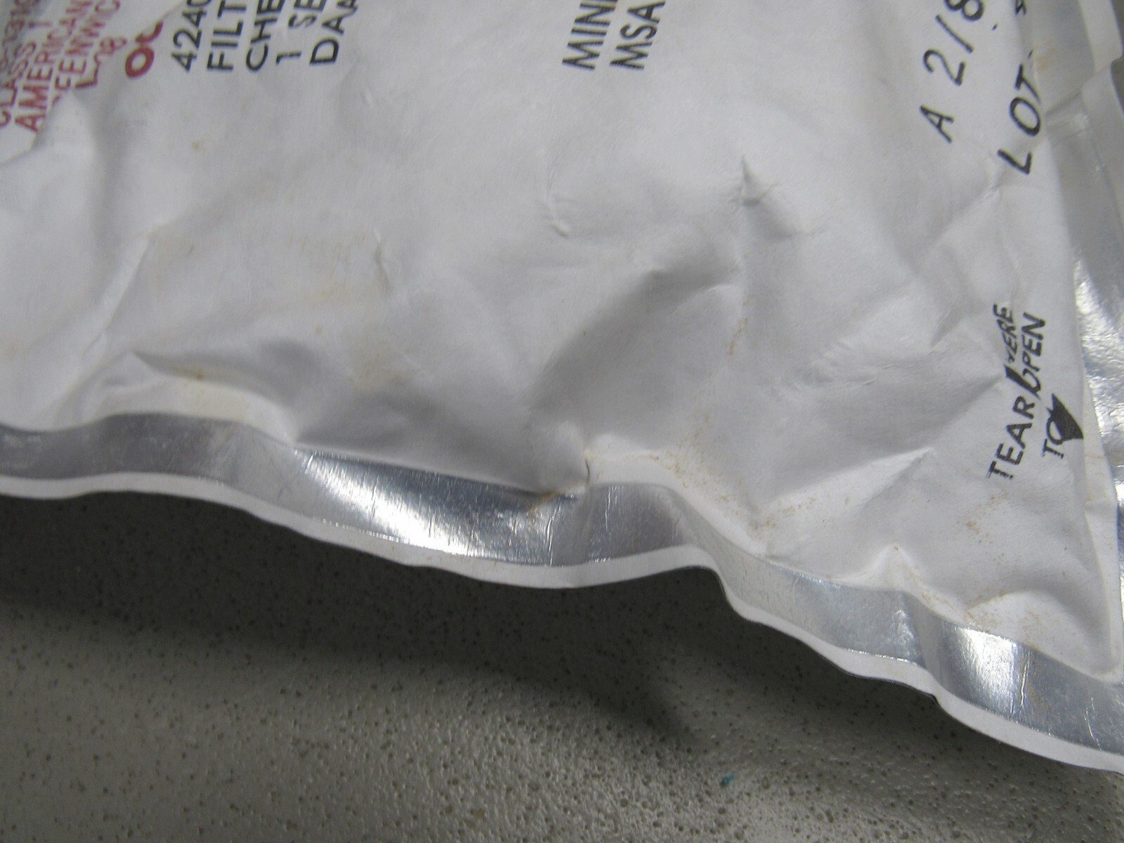 US M17 A1 A2 Gas Mask Filter Set MSA Mine Safety Appliance NOS 1987