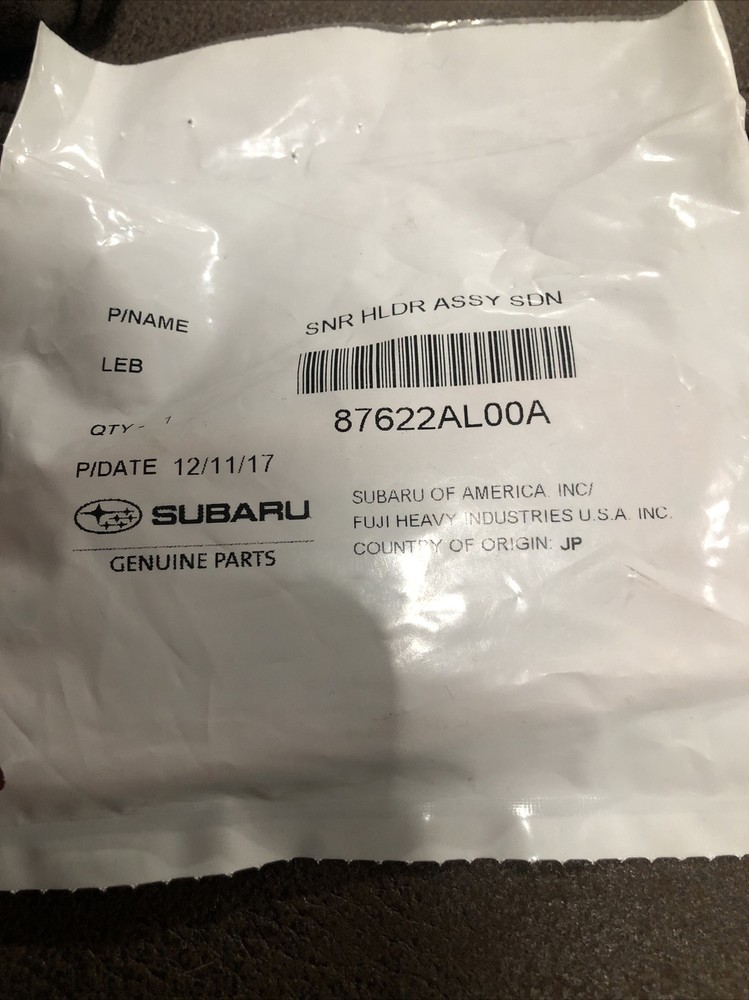Genuine Subaru Reverse Sensor Holder 87622AL00A