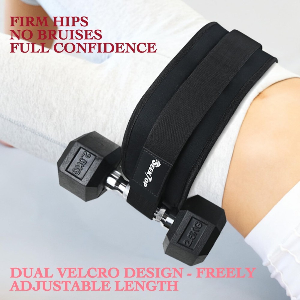 Adjustable Hip Thrust Belt Slip-Resistant Padding Booty Belts for Glutes - Fi...