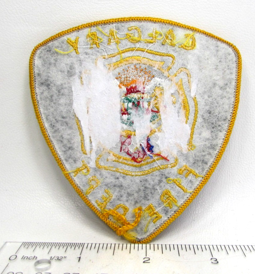 Vintage Calgary Canada Fire Department Jacket Patch Firefighter First Responder